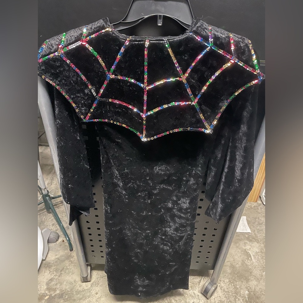 Kids Spider Web Halloween Costume - Black